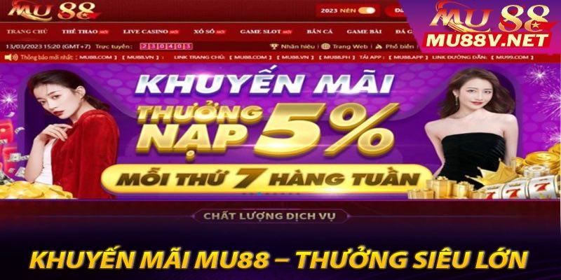 Khuyến mãi MU88 cho hội viên mới