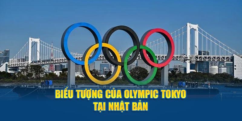 Biểu tượng của Olympic 2020 được tạo hình ở Nhật Bản